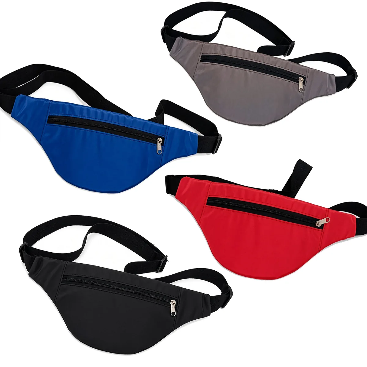 Canguros personalizados en azul, gris, rojo y negro