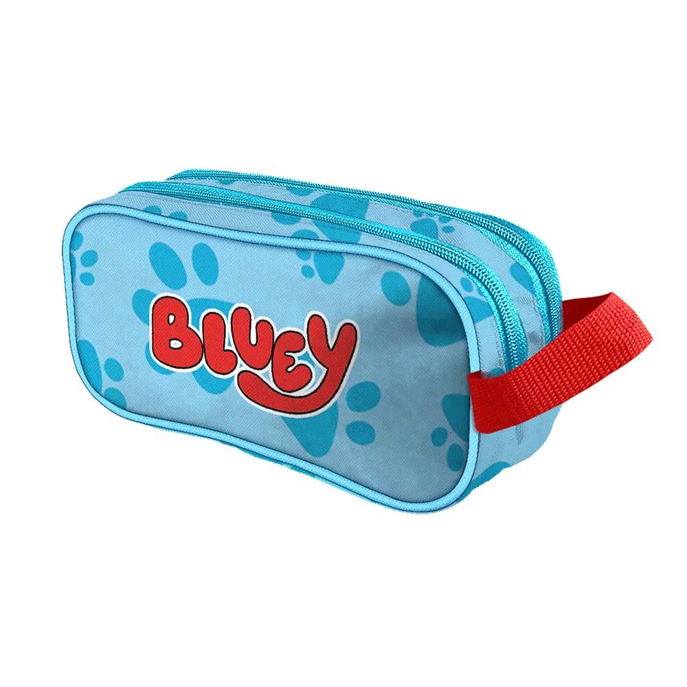 Cartuchera escolar de doble compartimento diseño Bluey