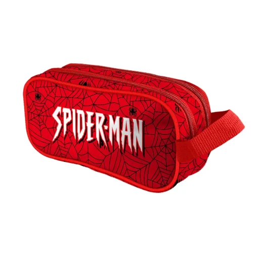 Cartuchera escolar de doble compartimento diseño spiderman