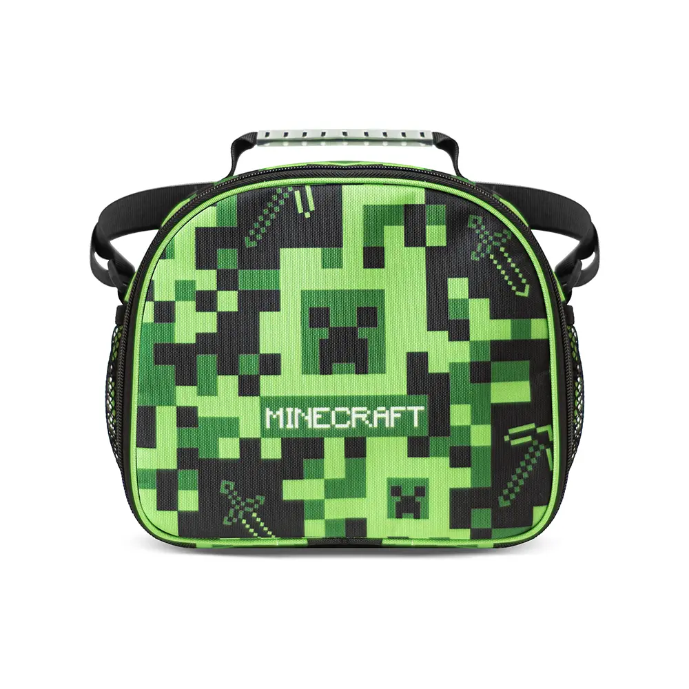 lonchera escolar juvenil diseño minecraft