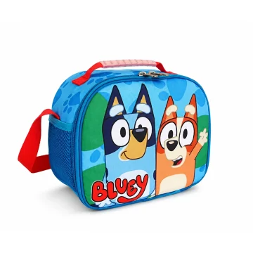 lonchera infantil de bluey y bingo vista frontal