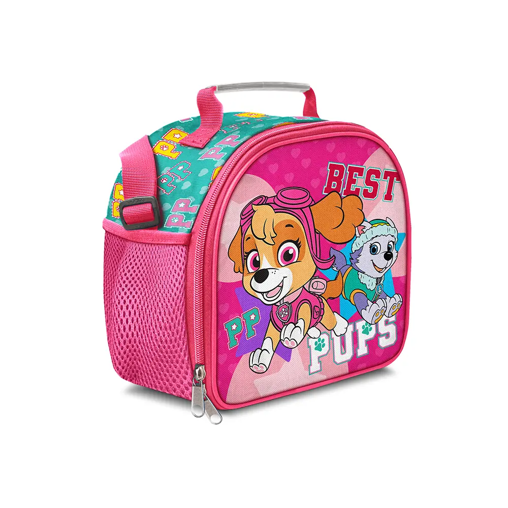Lonchera infantil escolar paw patrol niña vista frontal