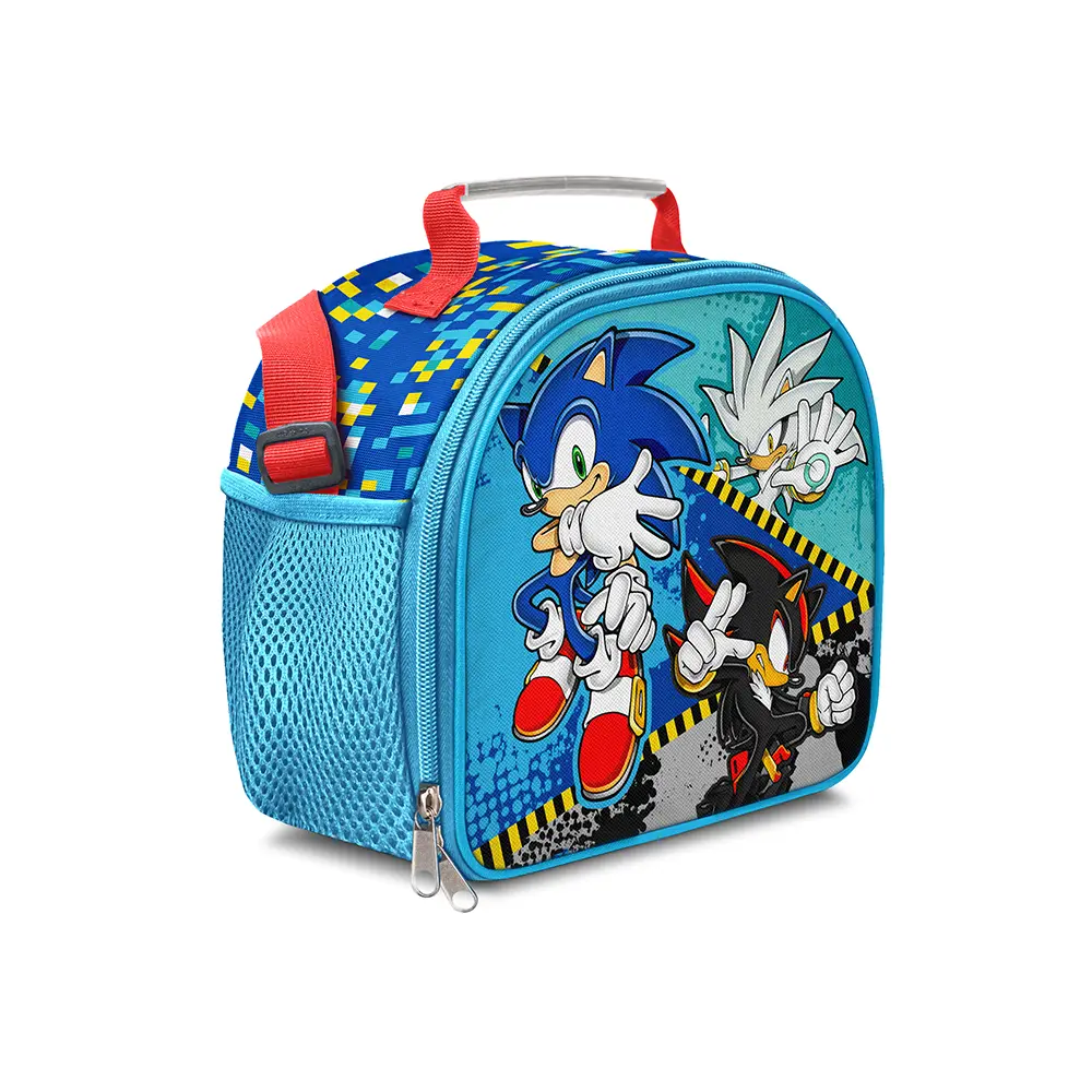 Lonchera infantil escolar sonic vista frontal