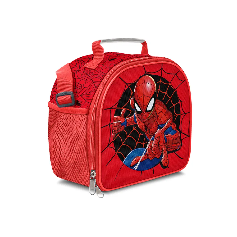 Lonchera infantil escolar spiderman vista frontal