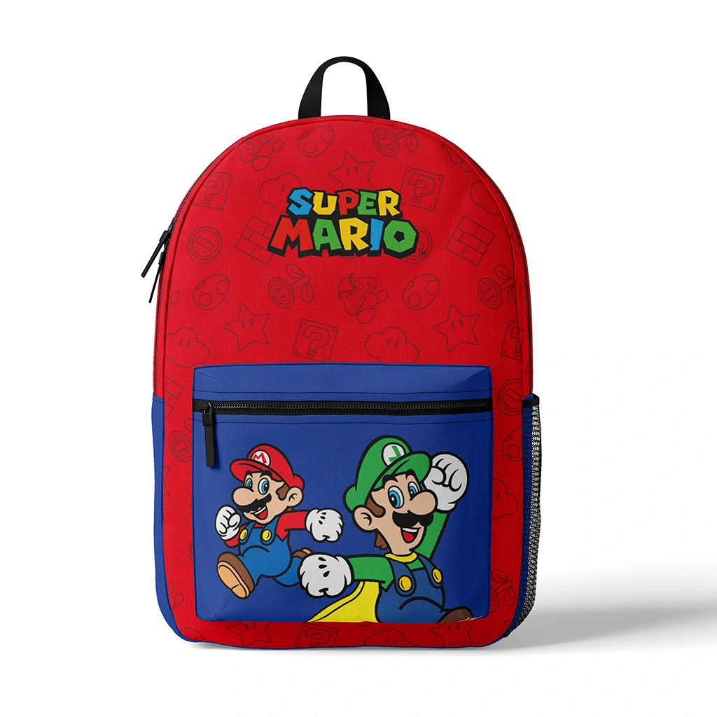mochila escolar de super mario para adolescentes