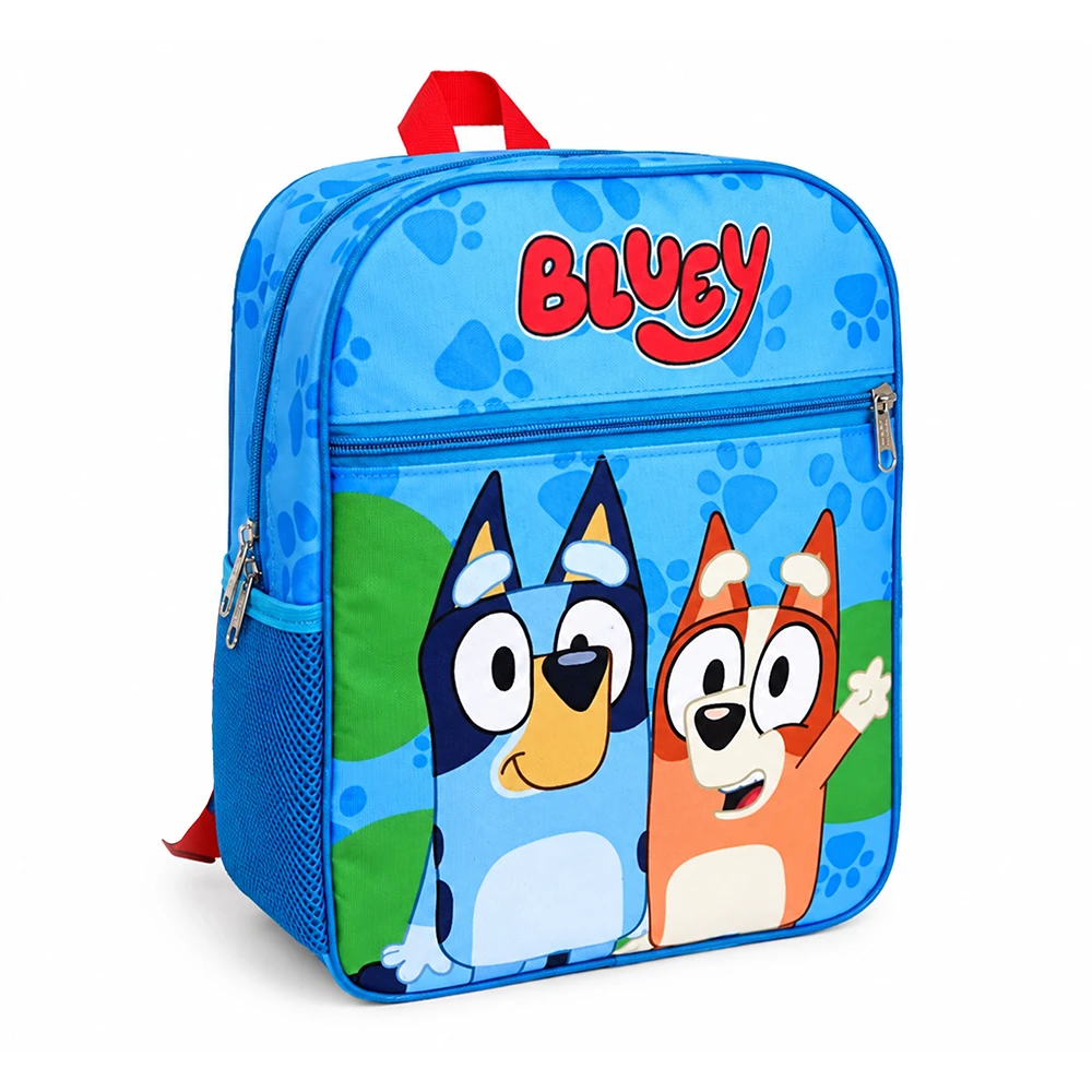 mochila infantil de bluey y bingo vista frontal